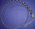 4ft White and Black 16 plait Custom Signal Whip with Box Pattern Knot A